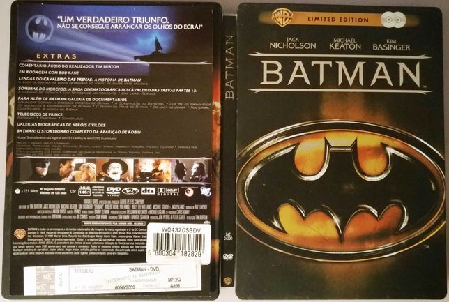 Batman. Limited Editon 2 DVDs. Caixa Metálica. Novo.