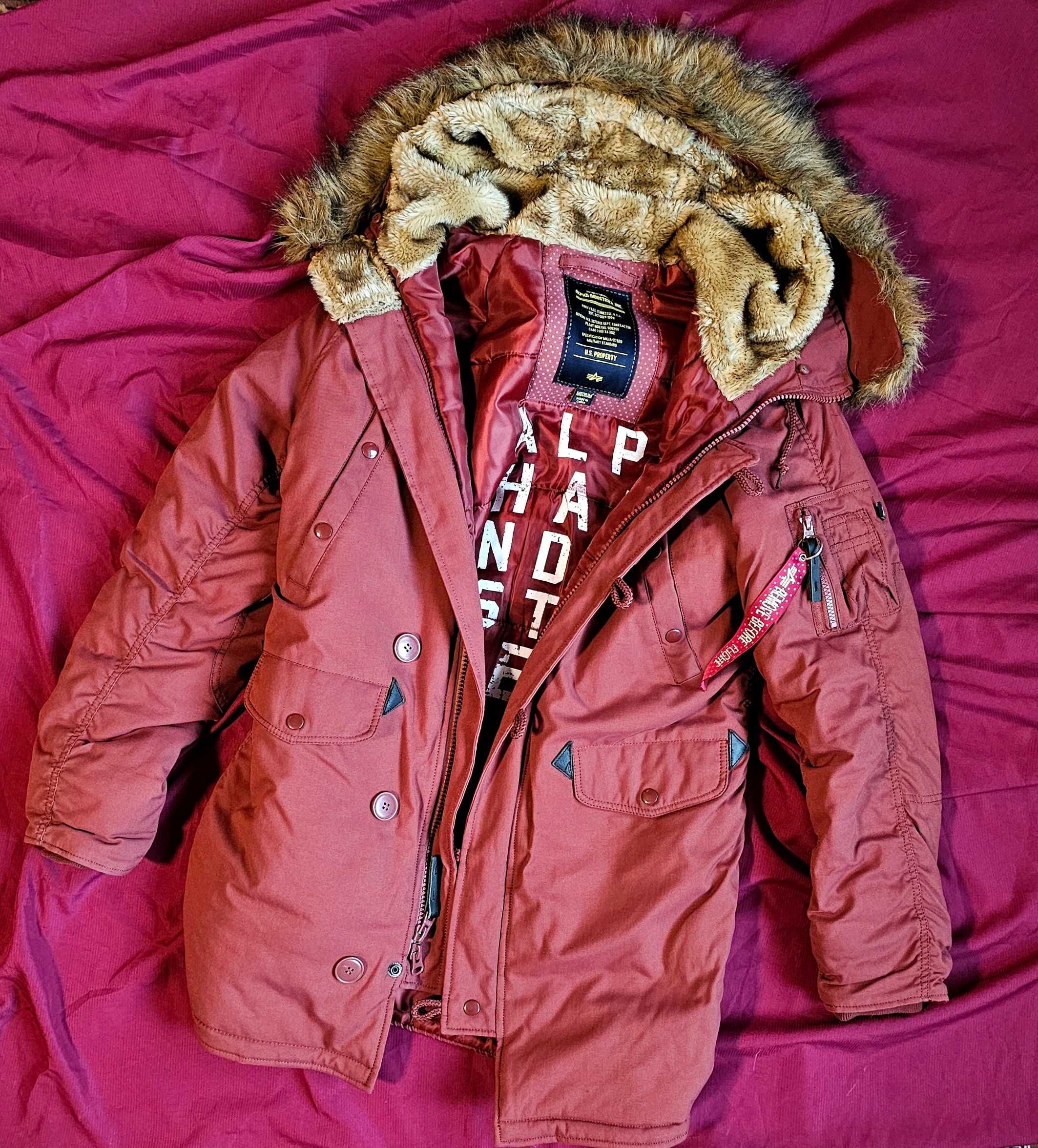 Продам крутую оригинальную куртку парку alpha industries n3b limited e