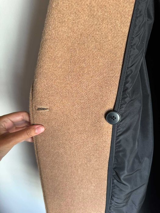 Sobretudo comprido mulher casaco longo bershka camel