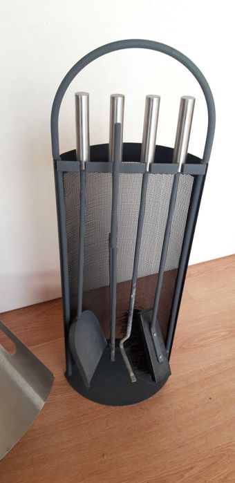 Conjunto utensilios acessorios para lareira/recuperador