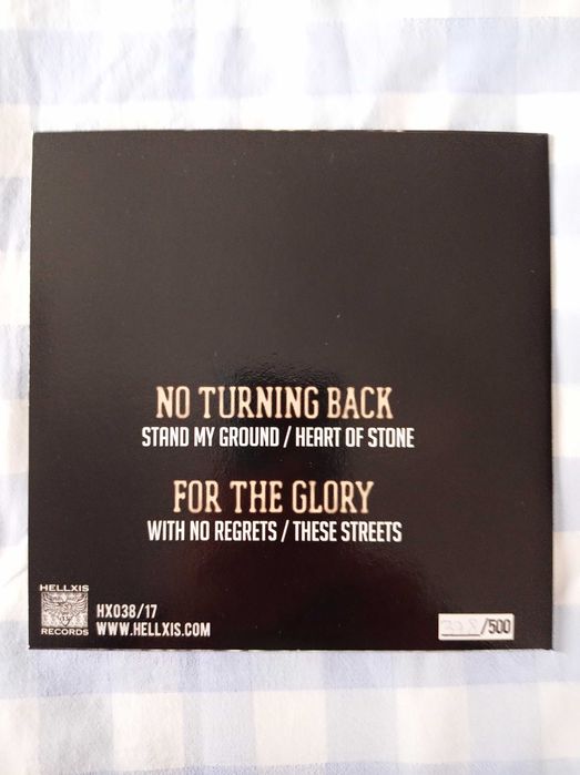 Split For the Glory / No Turning Back 7" (novo)