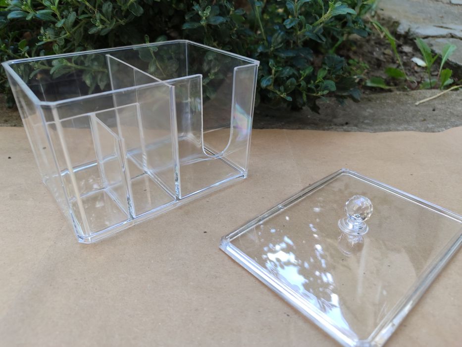 Акриловий органайзер для ватних дисків і паличок