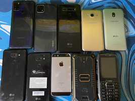 Smartfony Uszkodzone , LG k50, Oppo, iphone, Samsung