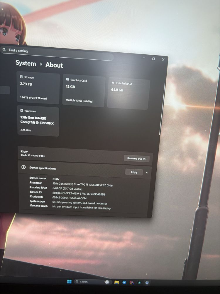 Ноутбук Razer Blade 18