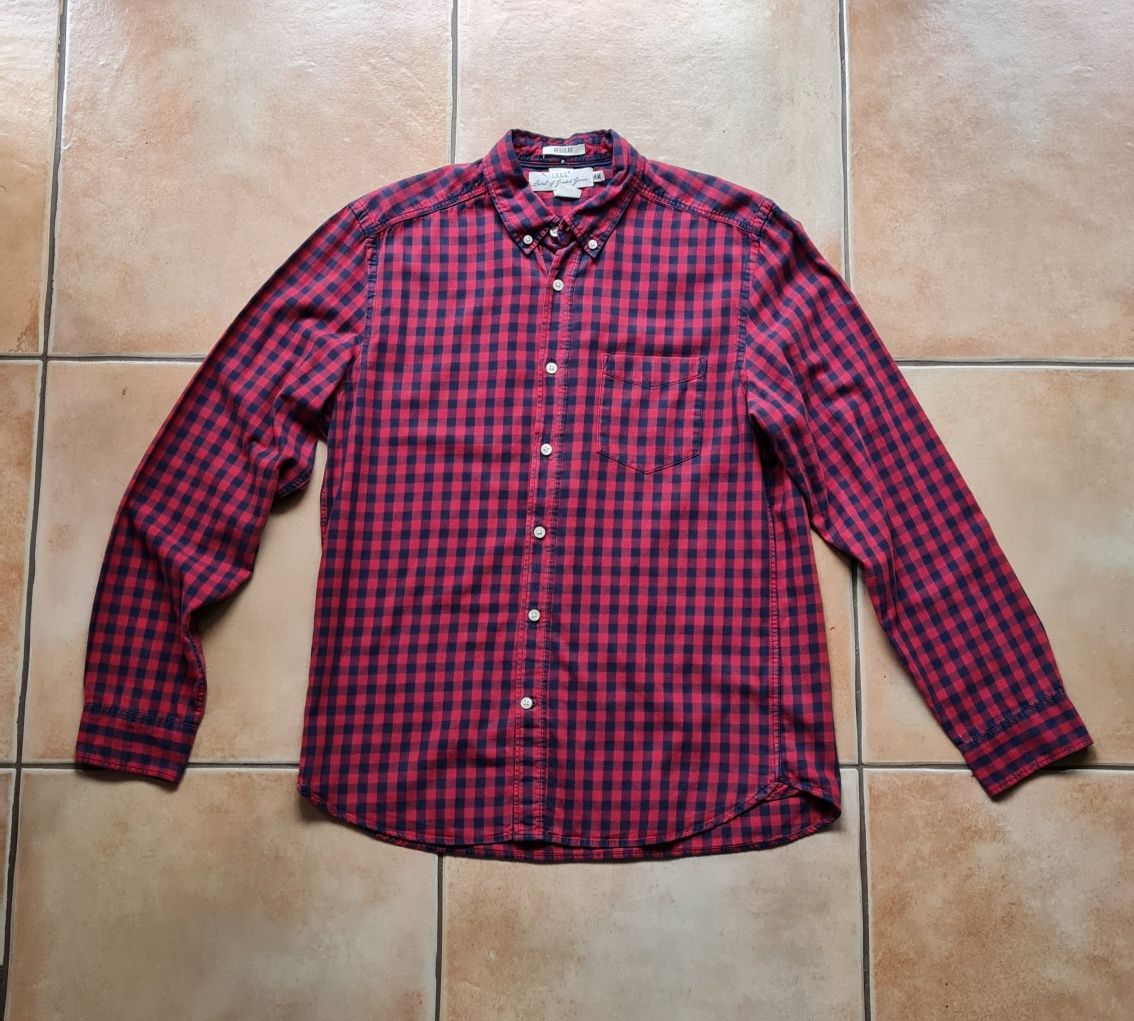 Koszula w kratkę H&M 100% bawełna