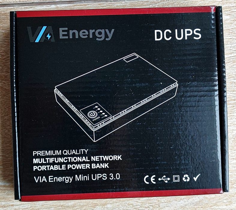 ДБЖ VIA Energy Mini UPS 3.0, 12000 мА, 36 Вт