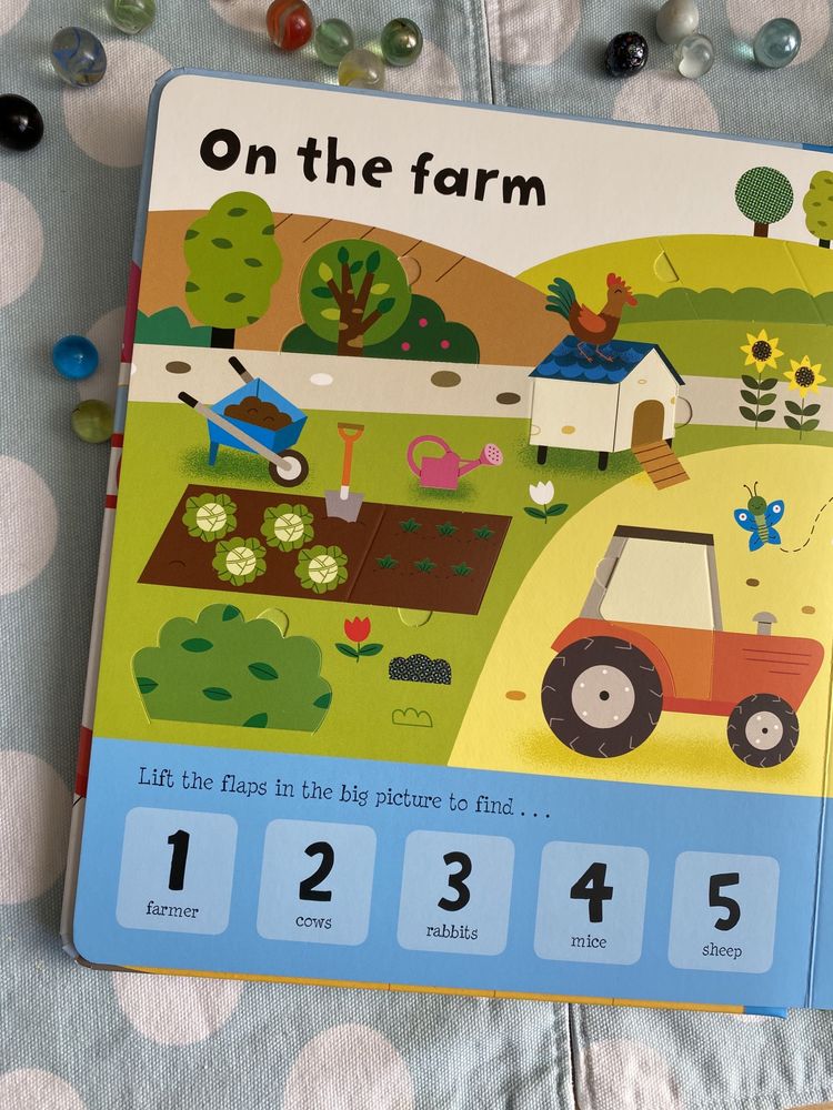 Lift the flaps Numbers Usborne książka po angielsku dla dzieci