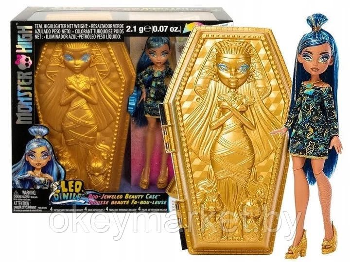 Кукла Монстер Хай Клео Де Нил Monster High Cleo De Nile Золотой кейс