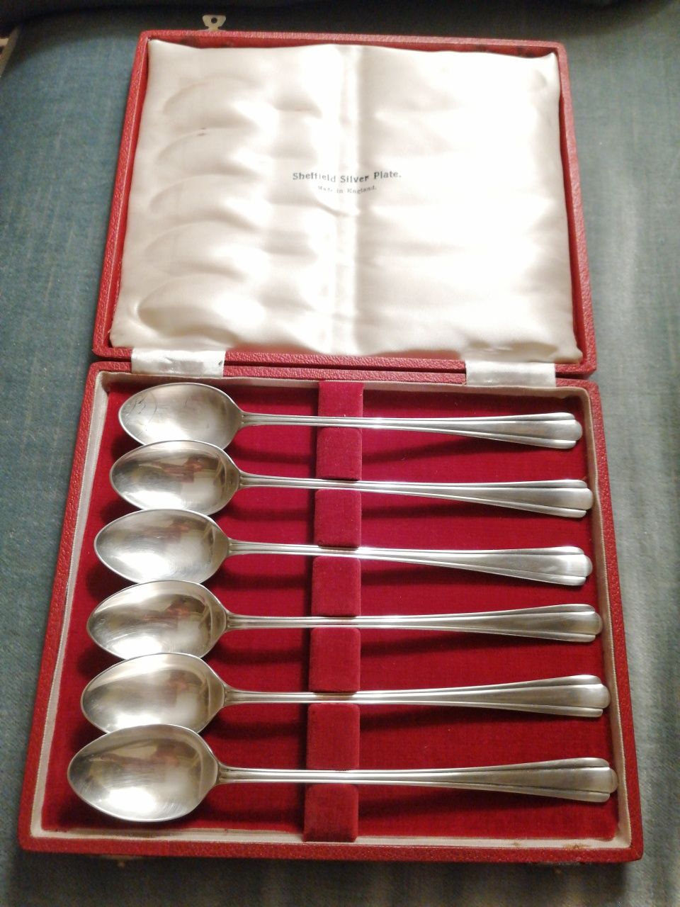 Sztućce łyżeczki Sheffield Silver Plate