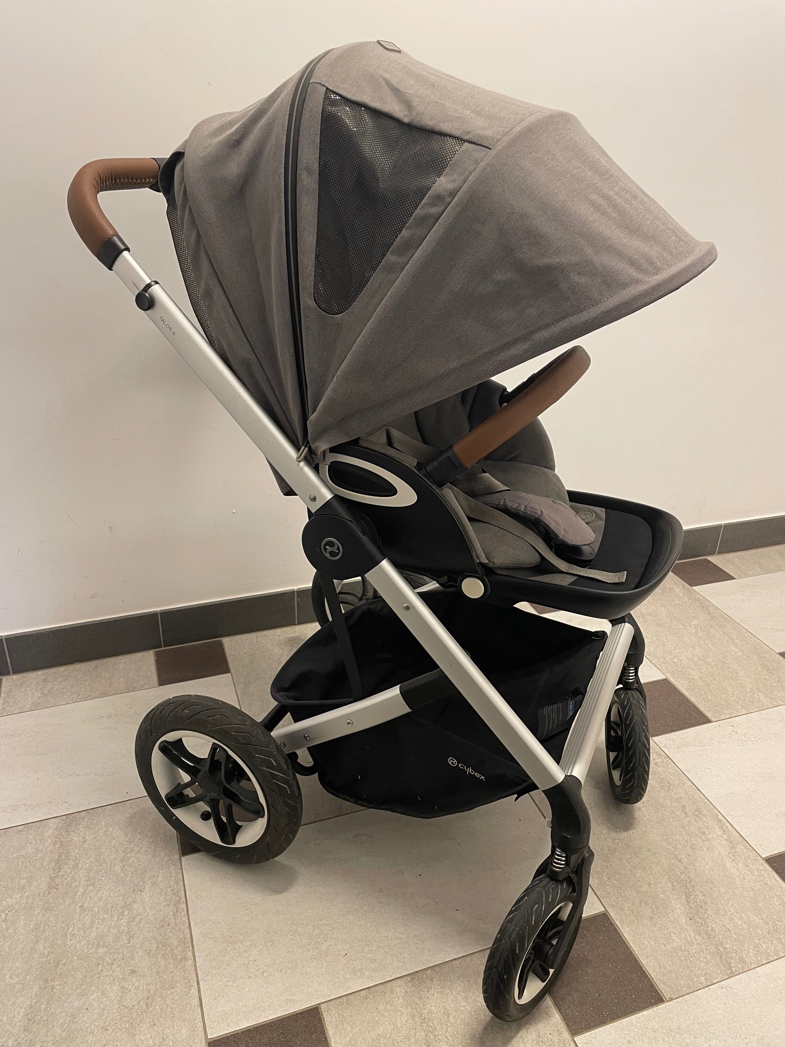 Wózek Cybex Talos S Lux spacerówka+gondola Soho Grey