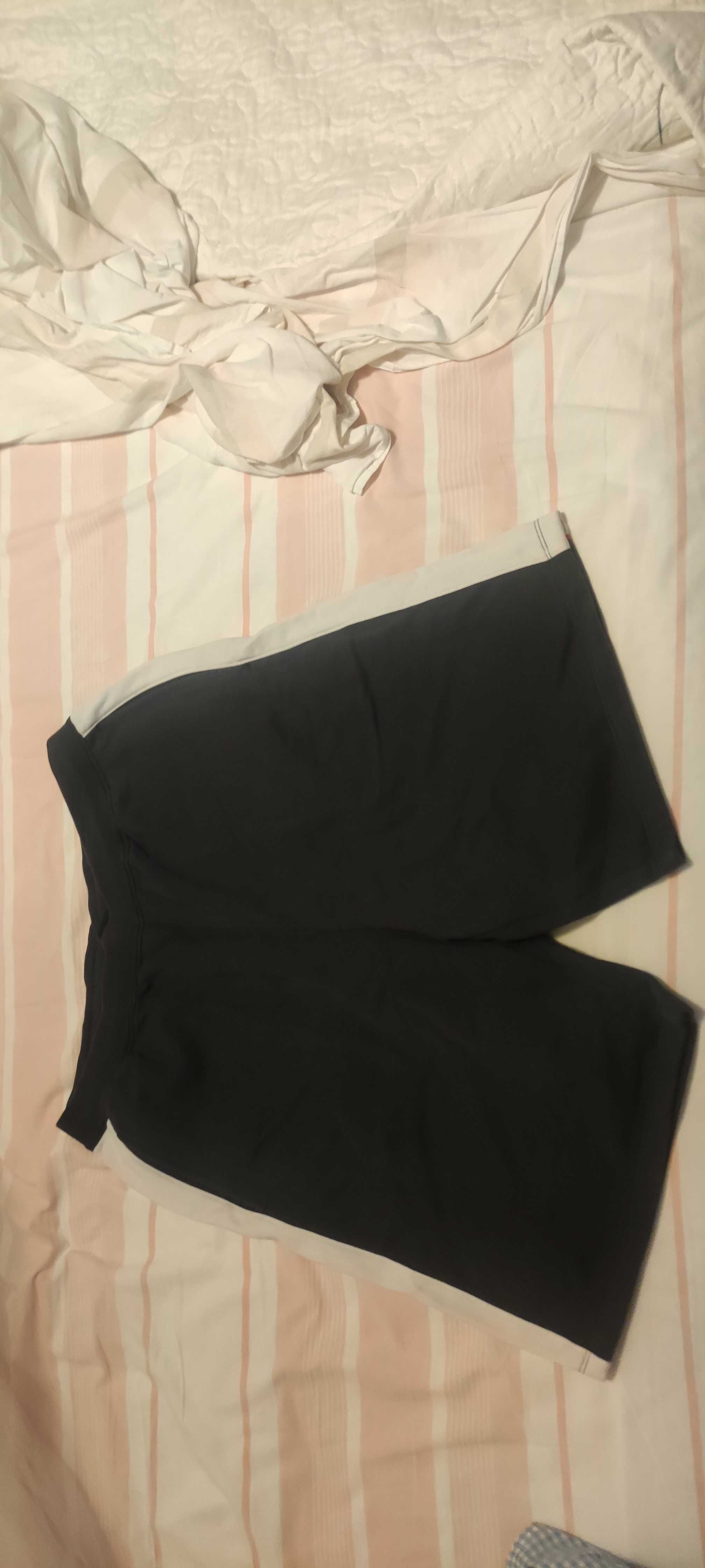 Calções Perry Ellis Azul marinho + branco + vermelho (tamanho M)