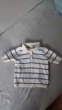 Bluzka polo niemowlęca roz 6/9 H&M