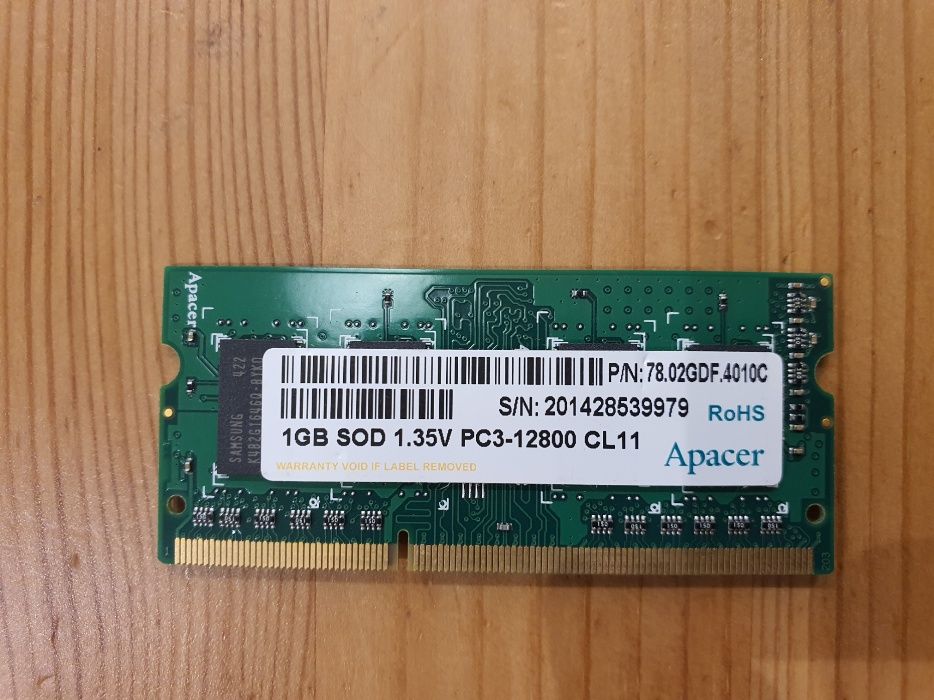 1 GB NAS | SOD 1,35V PC3 12800 cl11 | RAM | Apacer
