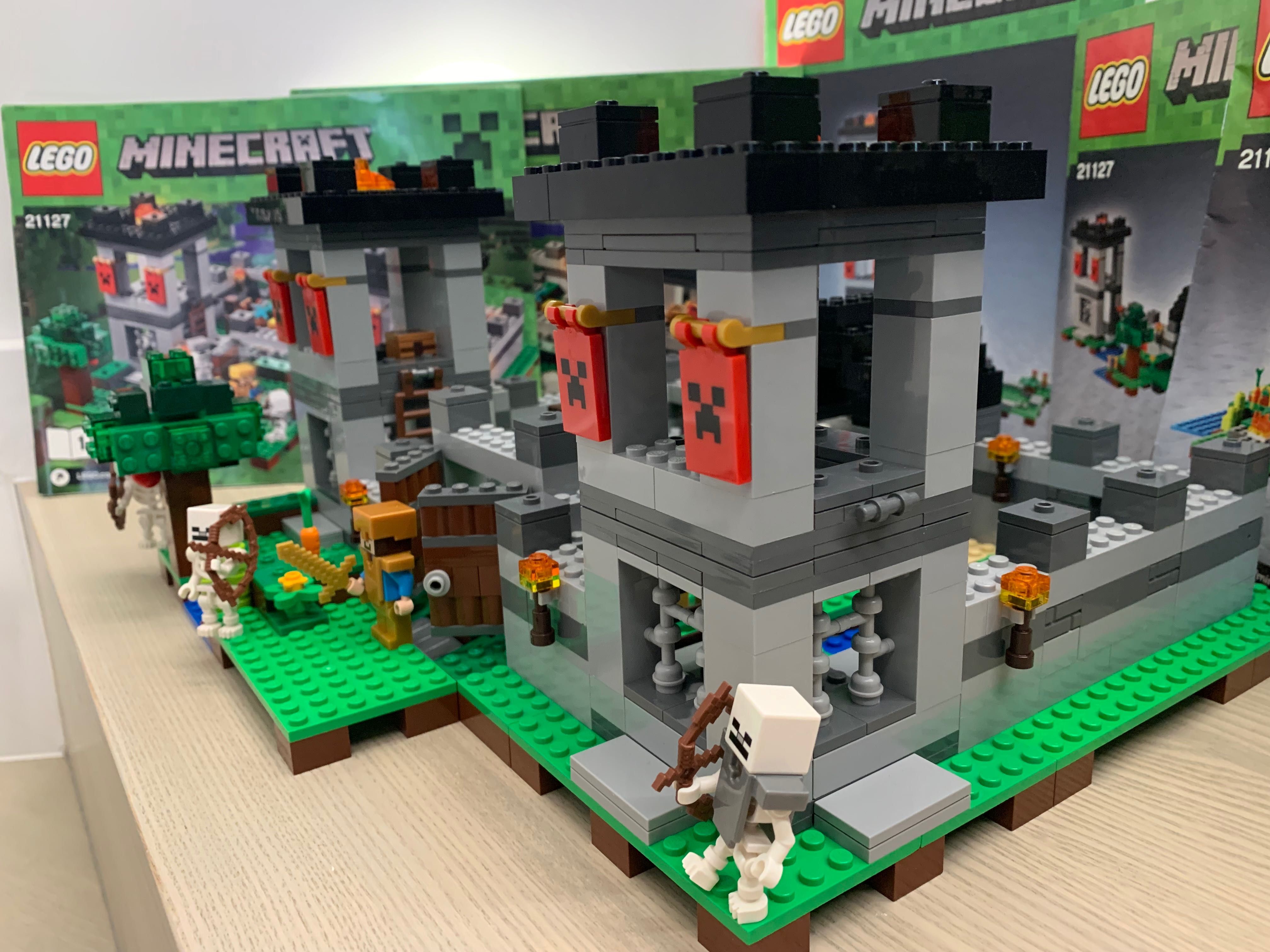 Lego Minecraft 21127 Forteca Komplet + figurki 5 instrukcji JAK NOWE