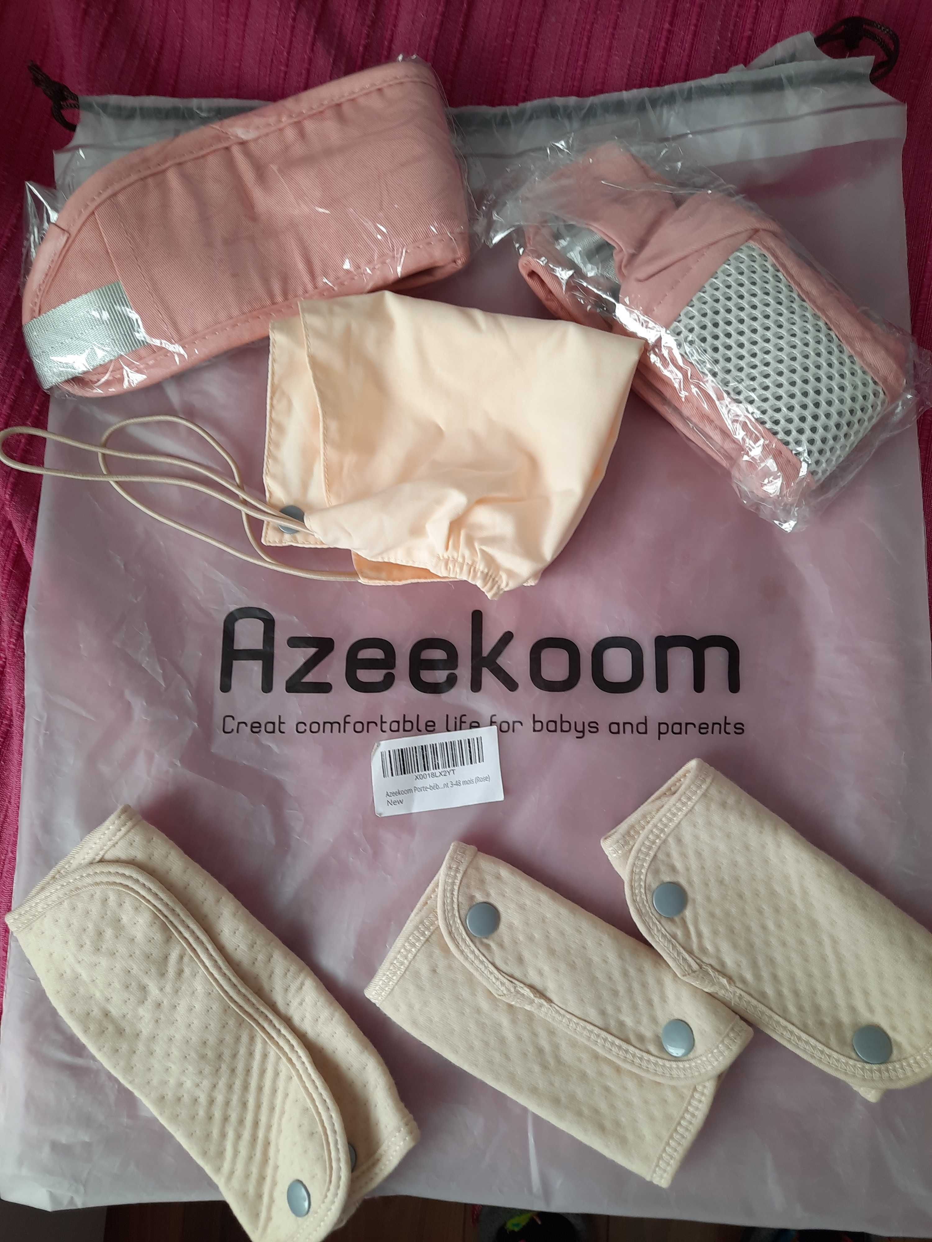 Marsupio bebe Azeekoom rosa