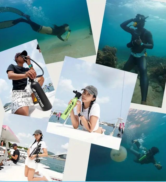 Мини акваланг балон для дайвинга 0.5л