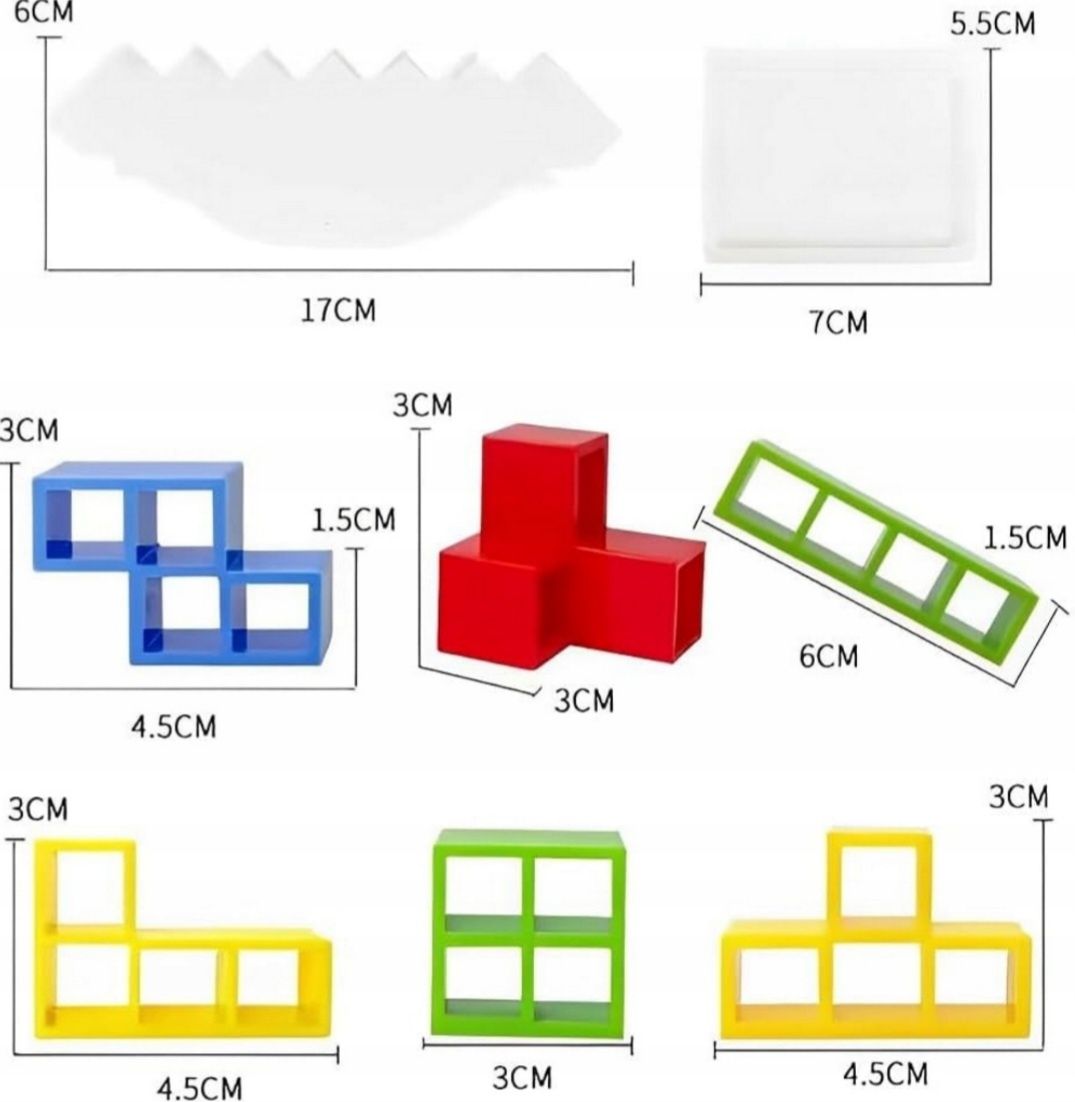Układanka tetris gra balansowa Tower wieża gracze