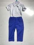 Spodnie eleganckie granatowe coccodrillo i koszulobody r. 80