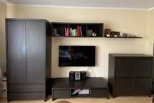 Komplet mebli kaspian black red white wenge