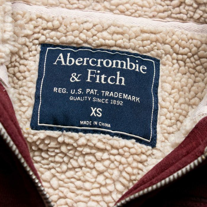 Abercrombie&Fitch y2k hoodie sherpa bluza z ociepleniem XS damska
