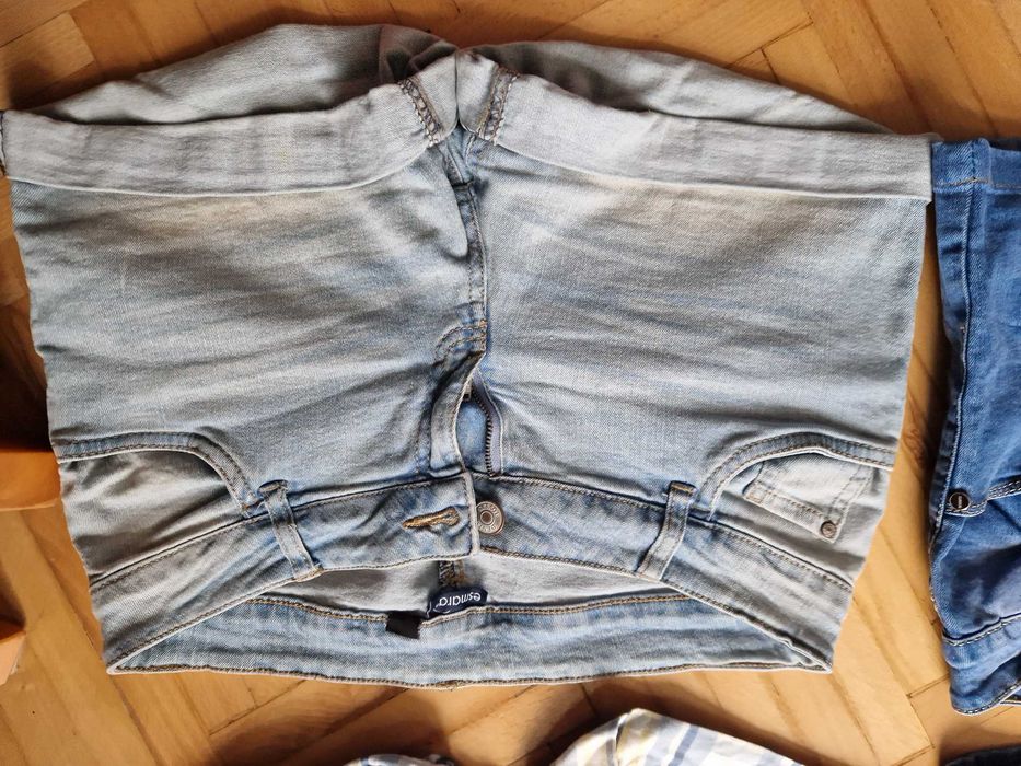 Zestaw 4 par spodenek szortów jeansowych dżinsowych rozmiar S/M