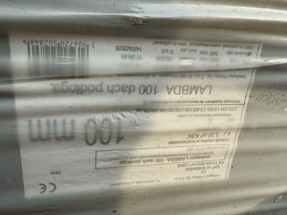 Styropian grafitowy podłogowy Swisspor Lambda 100 150 Dach Podłoga 030