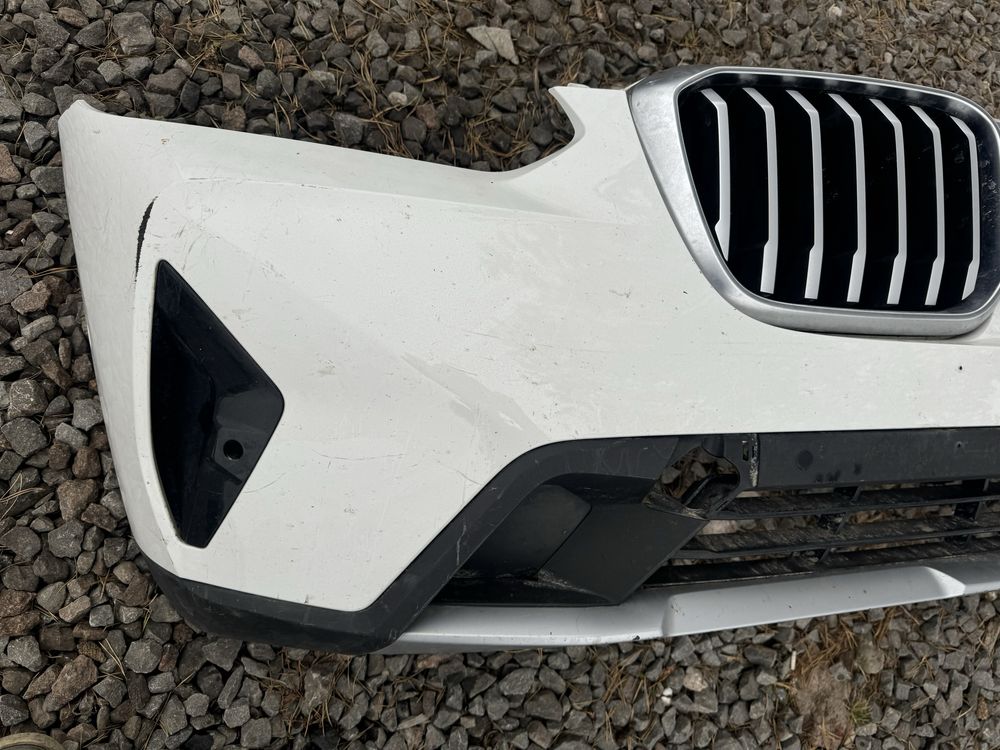 Бампер перед бмв х3 х4 рестайл х лайн bmw g01 g02 lci x line камепа