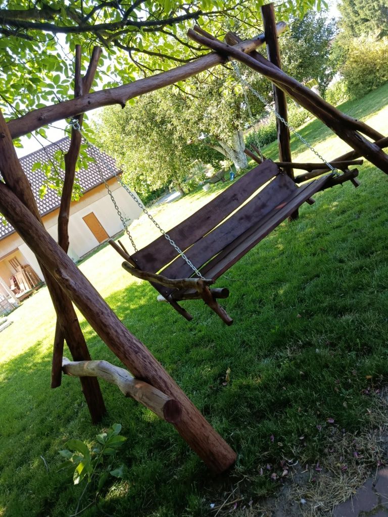 Huśtawka ogrodowa Dębowa.