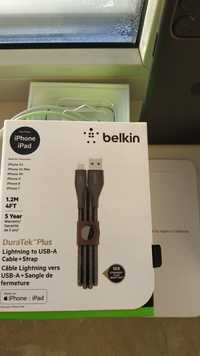 Кабель для iPhone iPad  Belkin Dura Tek Plus lightning 1.2 м. оригинал