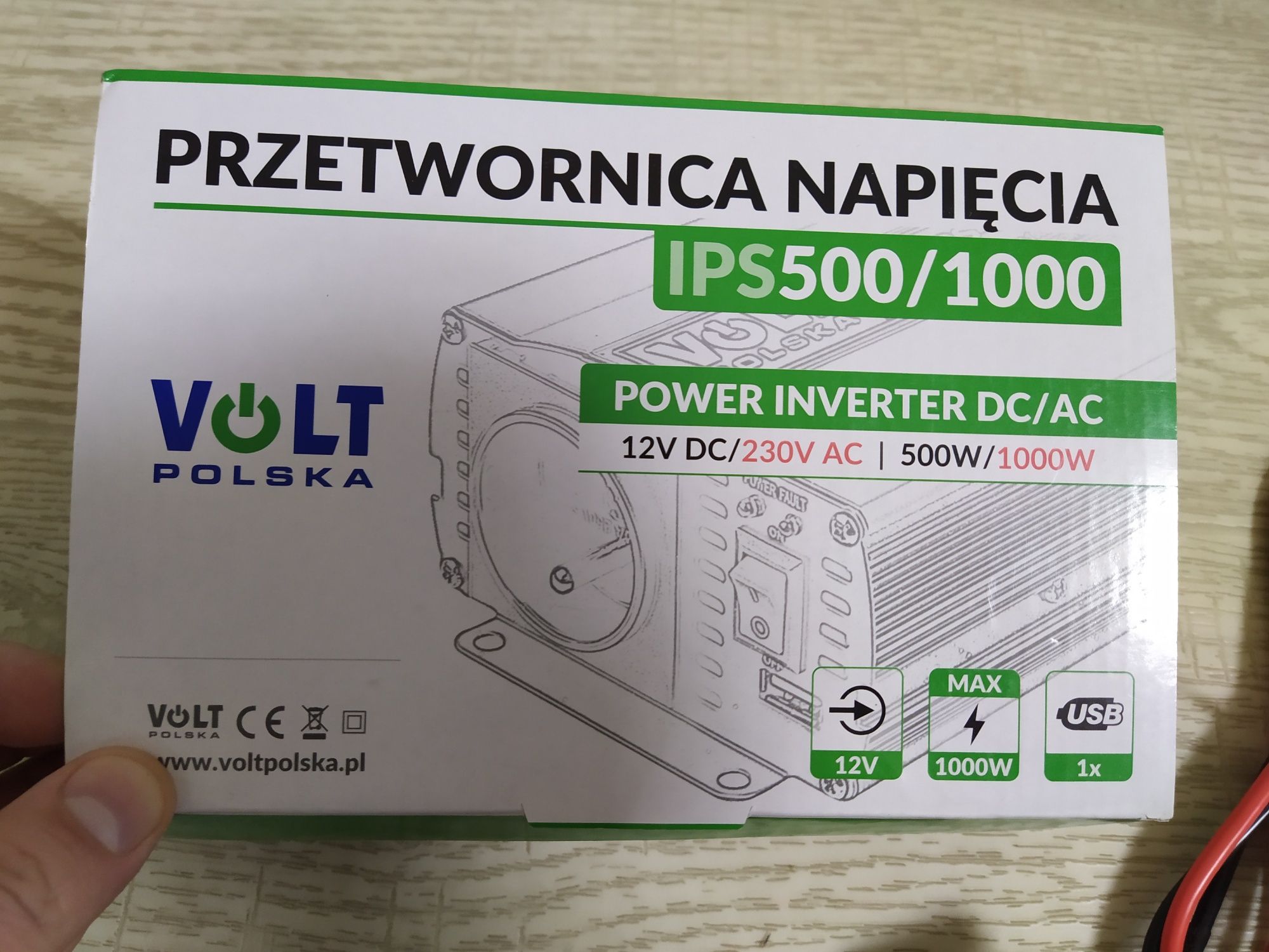 Перетворювач напруги (інвертор) VOLT IPS 1000 12V- 220V + USB