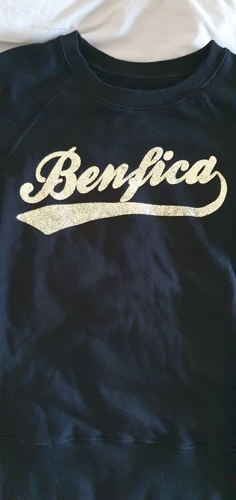 Polo Benfica com Letras Vintage, Retro