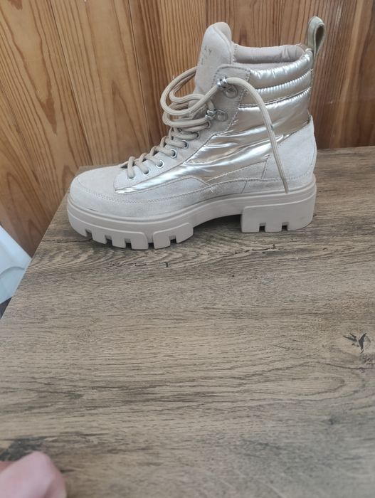 Botas Replay tamanho 37 Bege e dourado - Novas nunca usadas