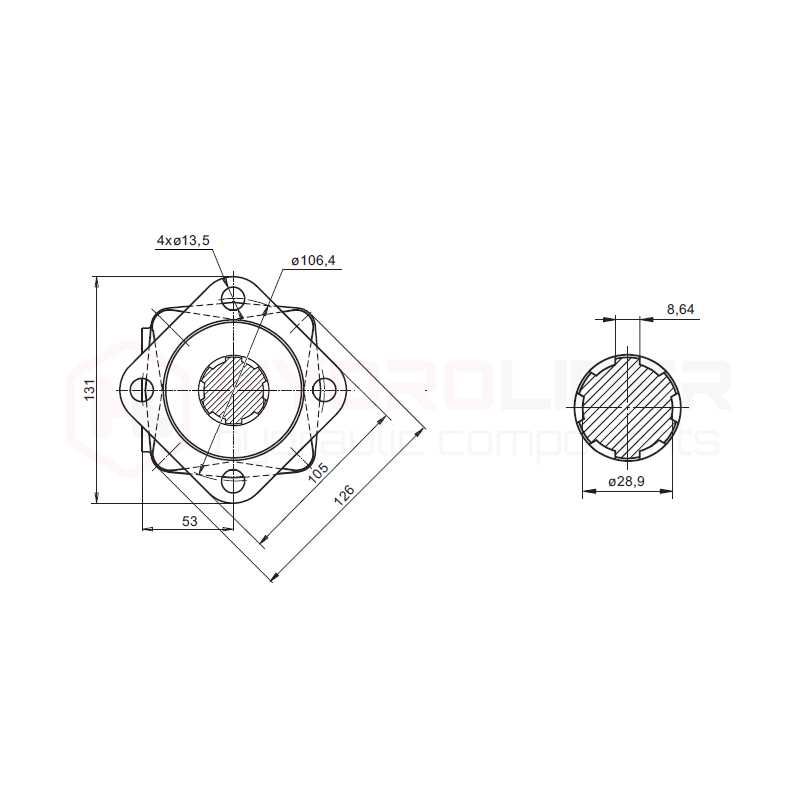 Silnik hydrauliczny SMS 80 WOM