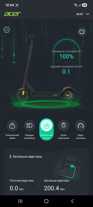 Електросамокат Acer Scooter 5