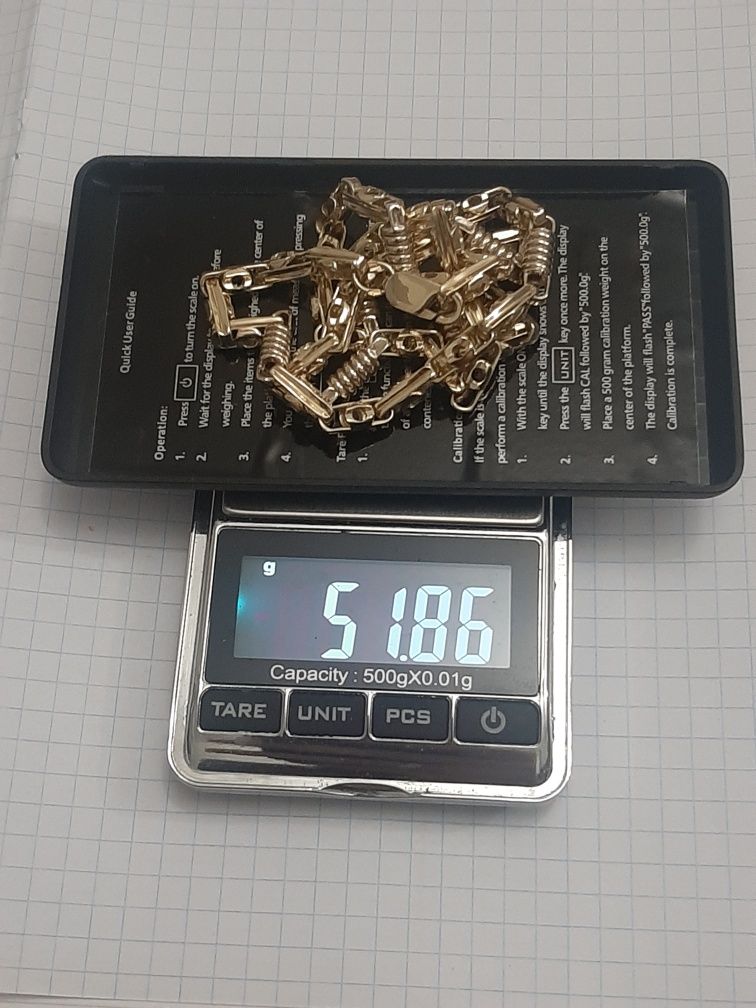 Золотая цепочка 51.85 грамм 585 проба.