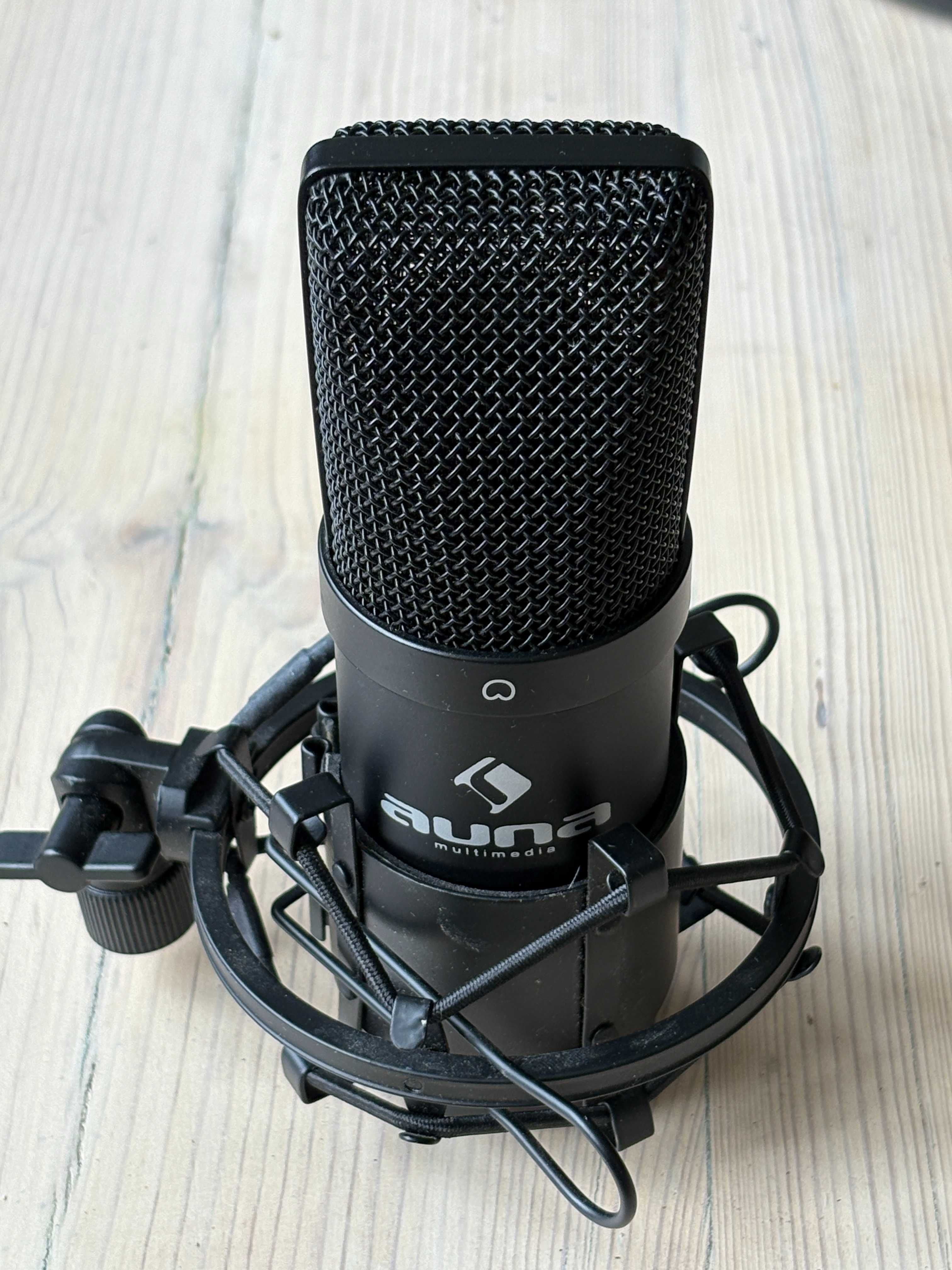 Mikrofon Auna Multimedia USB- do domowego studia - cały zestaw