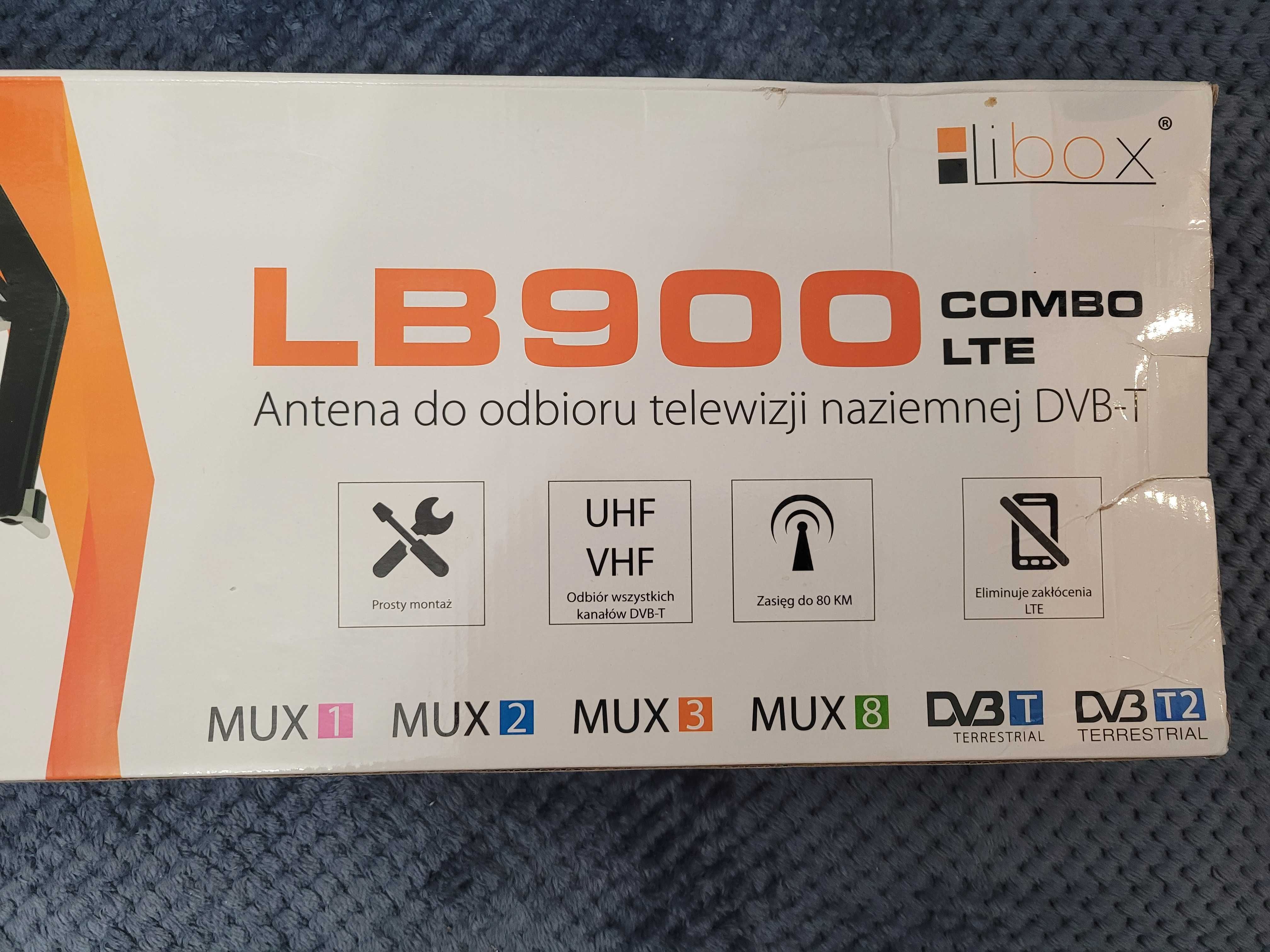 Antena TV DVB-T2Combo 4 K HD zestaw 2 TV LB900 AX900
+Maszt uchwyt