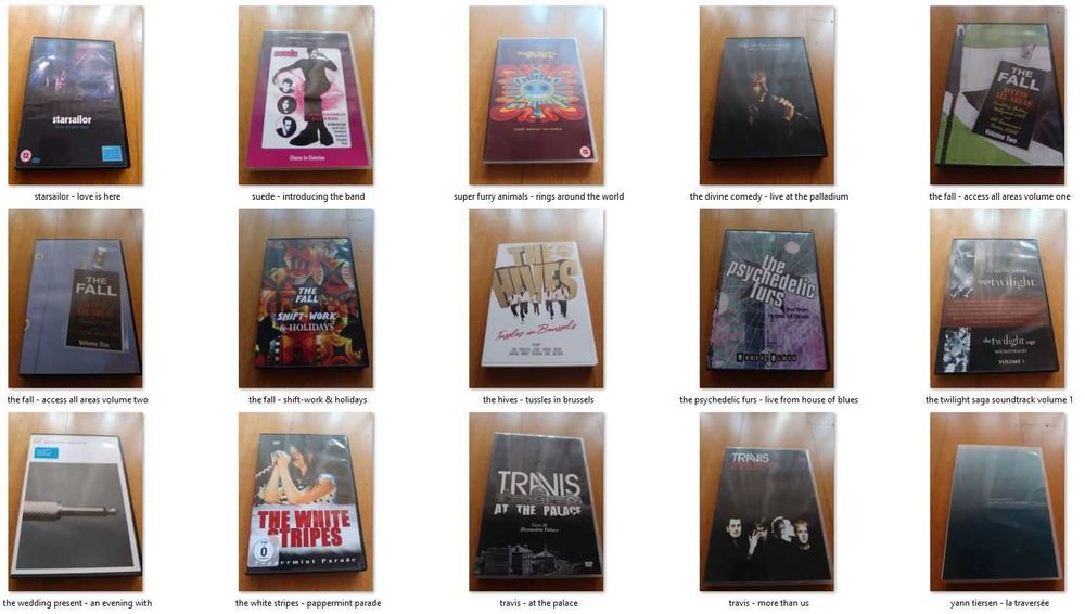 DVD Música - Beck, Blur, Coldplay, Depeche Mode, Gorillaz, Moby, etc