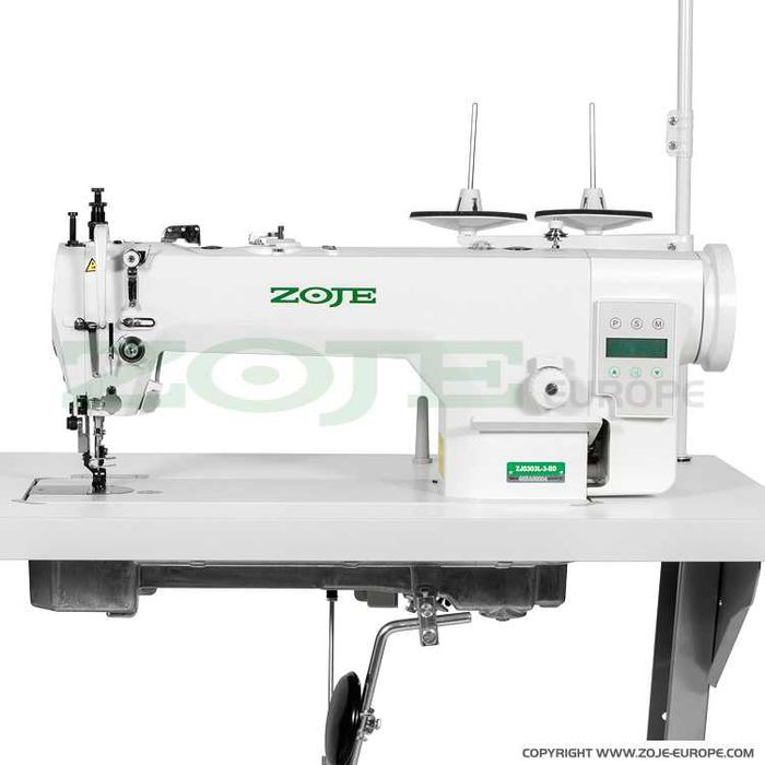Máquina de costura industrial Duplo arrasto ZOJE para estofos e couro