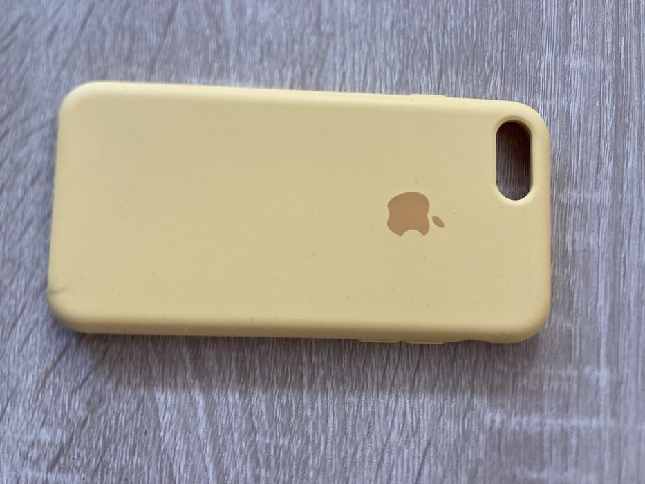 Capa original amarela silicone Iphone 8, SE 2020, SE 2022