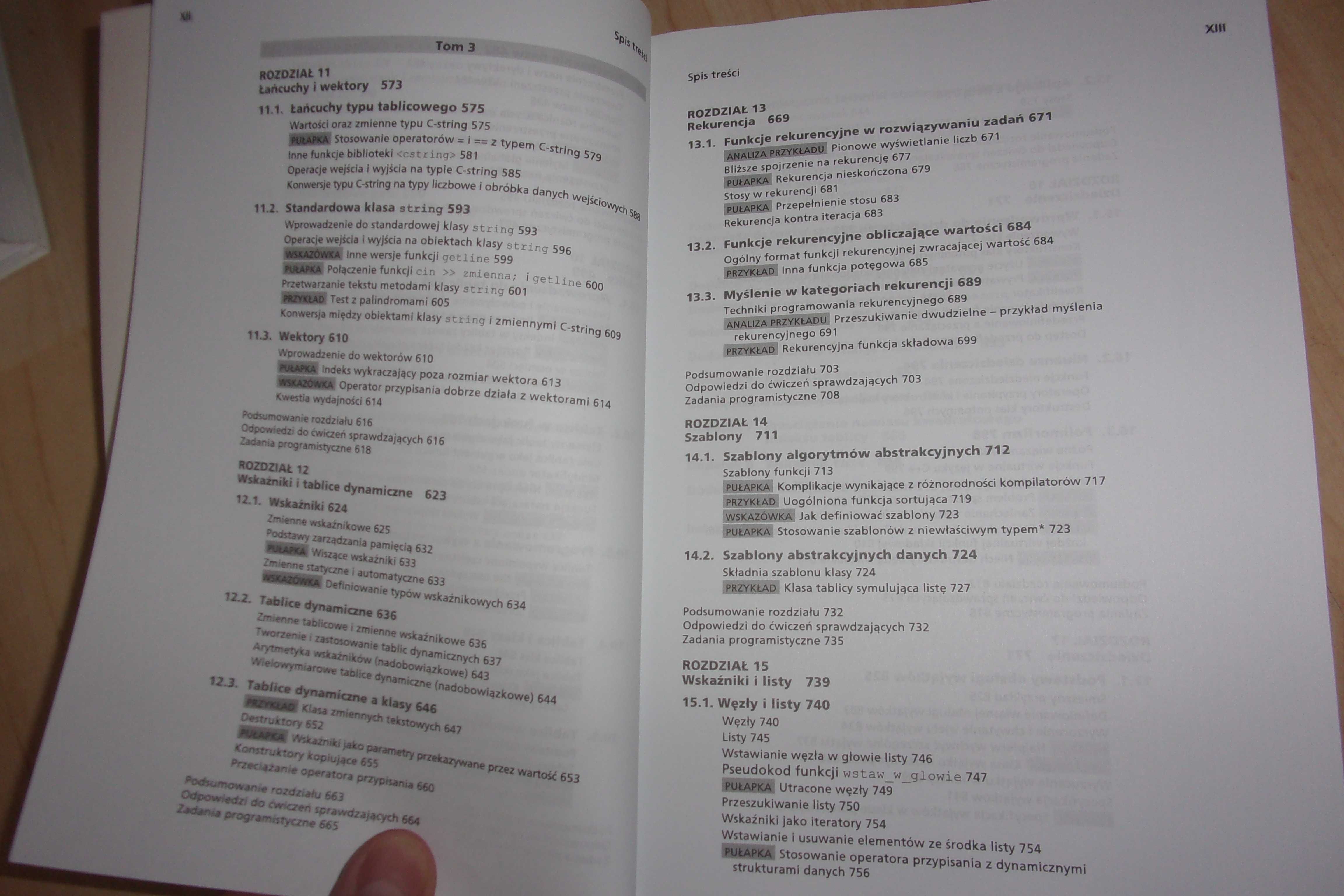 szkoła programowania C Prata Schildt w tonacji c++ savitch
