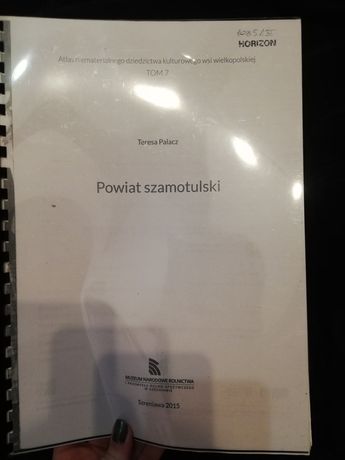 Powiat szamotulski atlas niematerialnego dziedzictwa kulturowego wsi