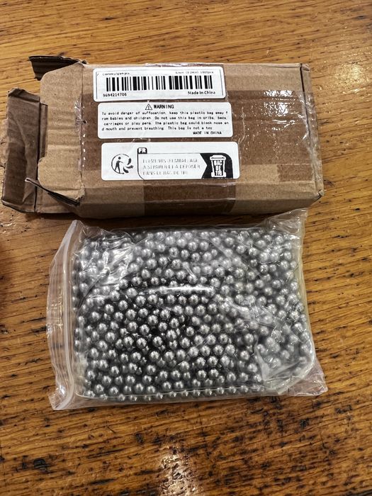 Pack 1000 esferas aço 6mm - NOVO