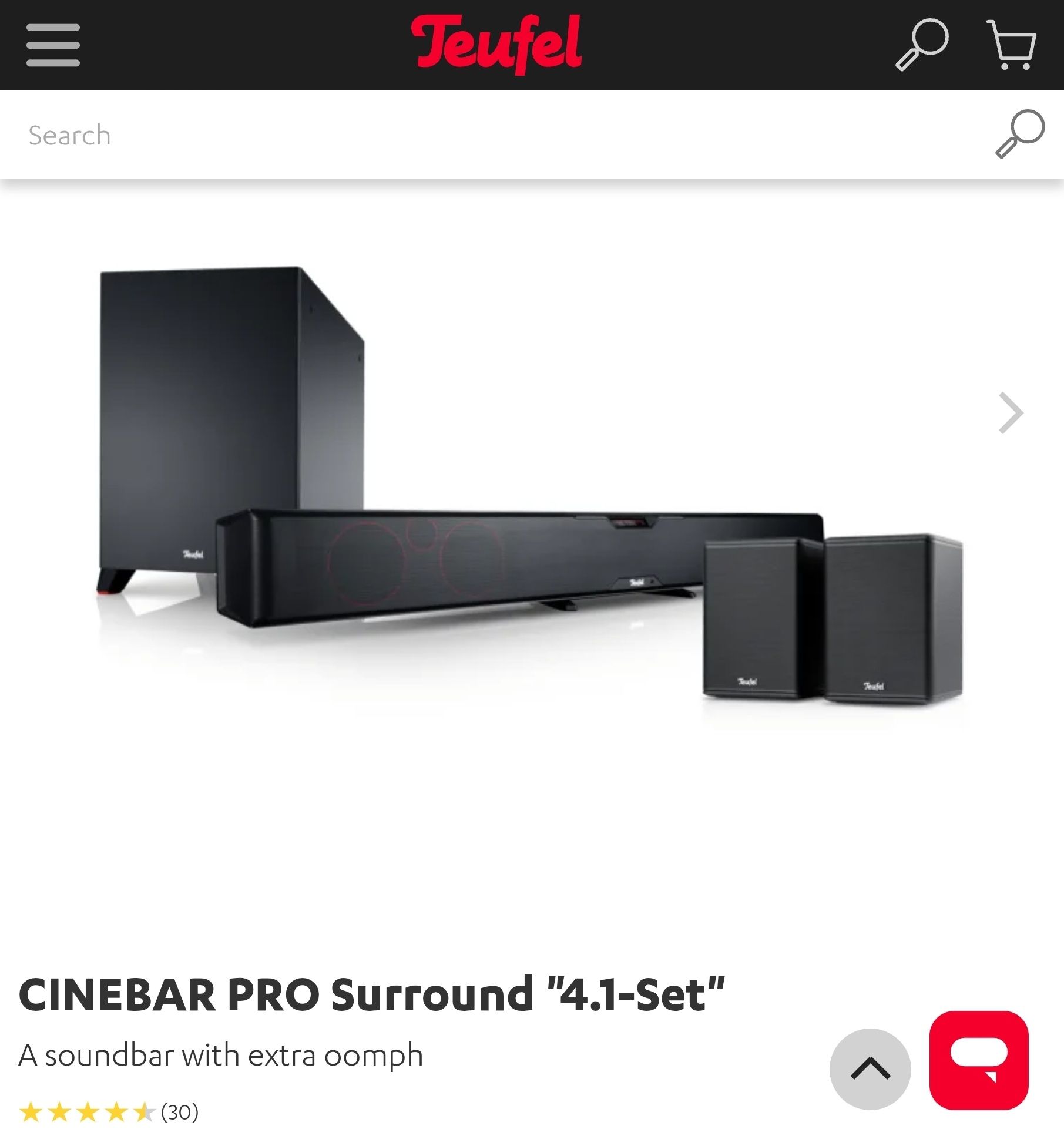 Surround system Teufel Cinebar Pro