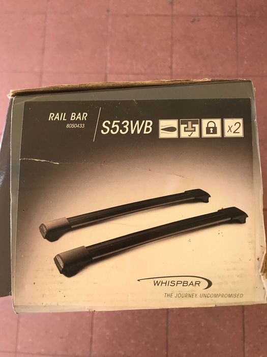 VW TIGUAN I bagażnik dachowy na relingi YAKIMA WHISPBAR S53WB NOWY