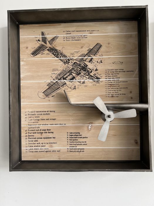 Conj. quadros decorativos de aviao