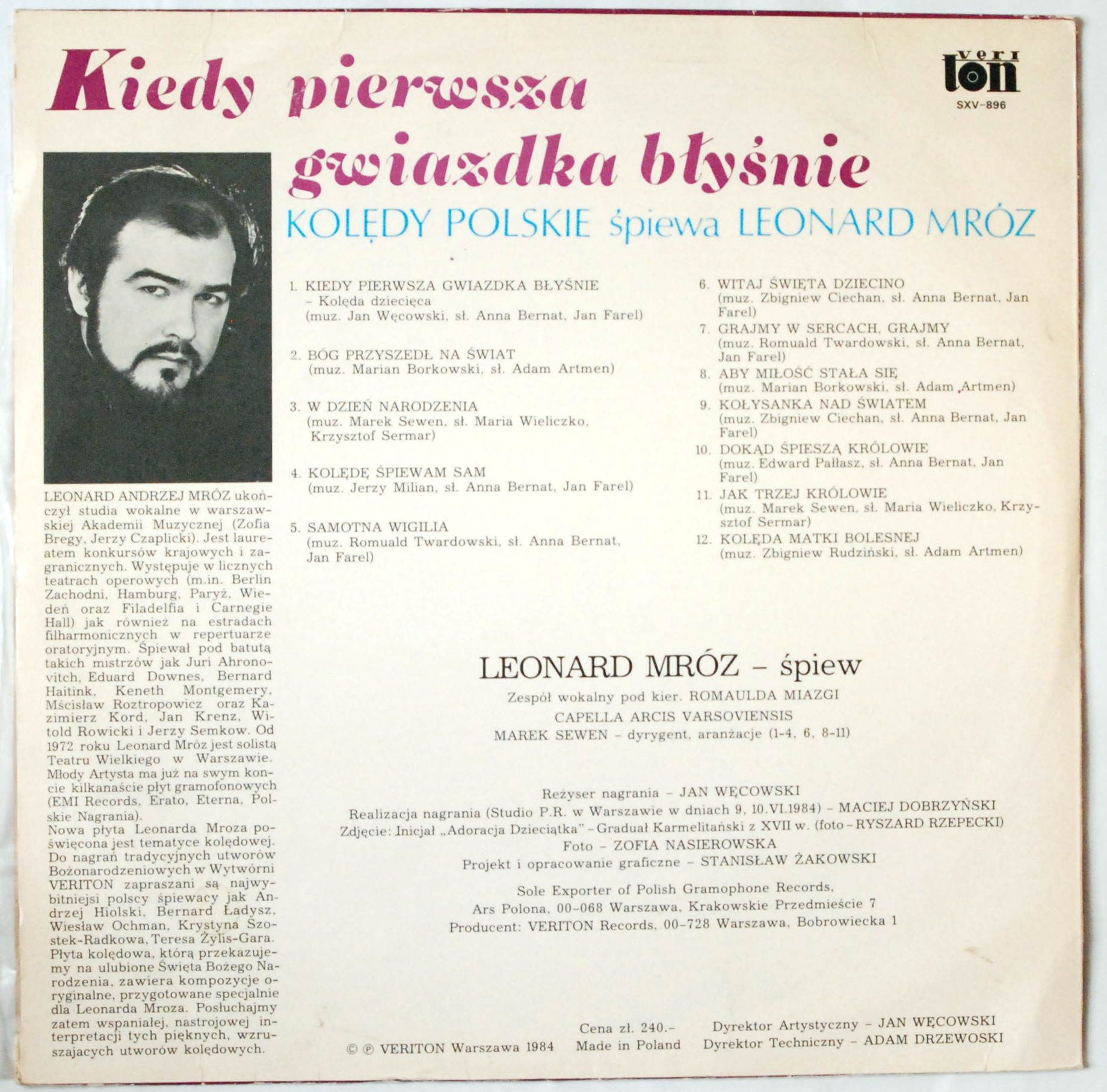 Leonard Mróz - Kiedy Pierwsza Gwiazdka Błyśnie