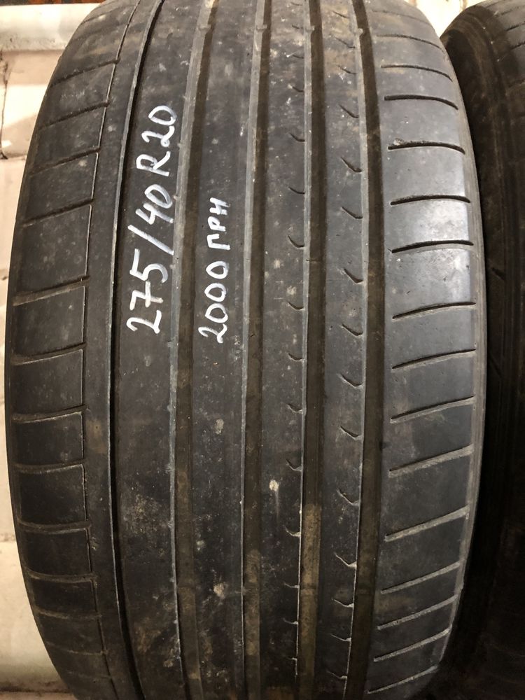 Продам шини Dunlop 275/40 R20 2шт