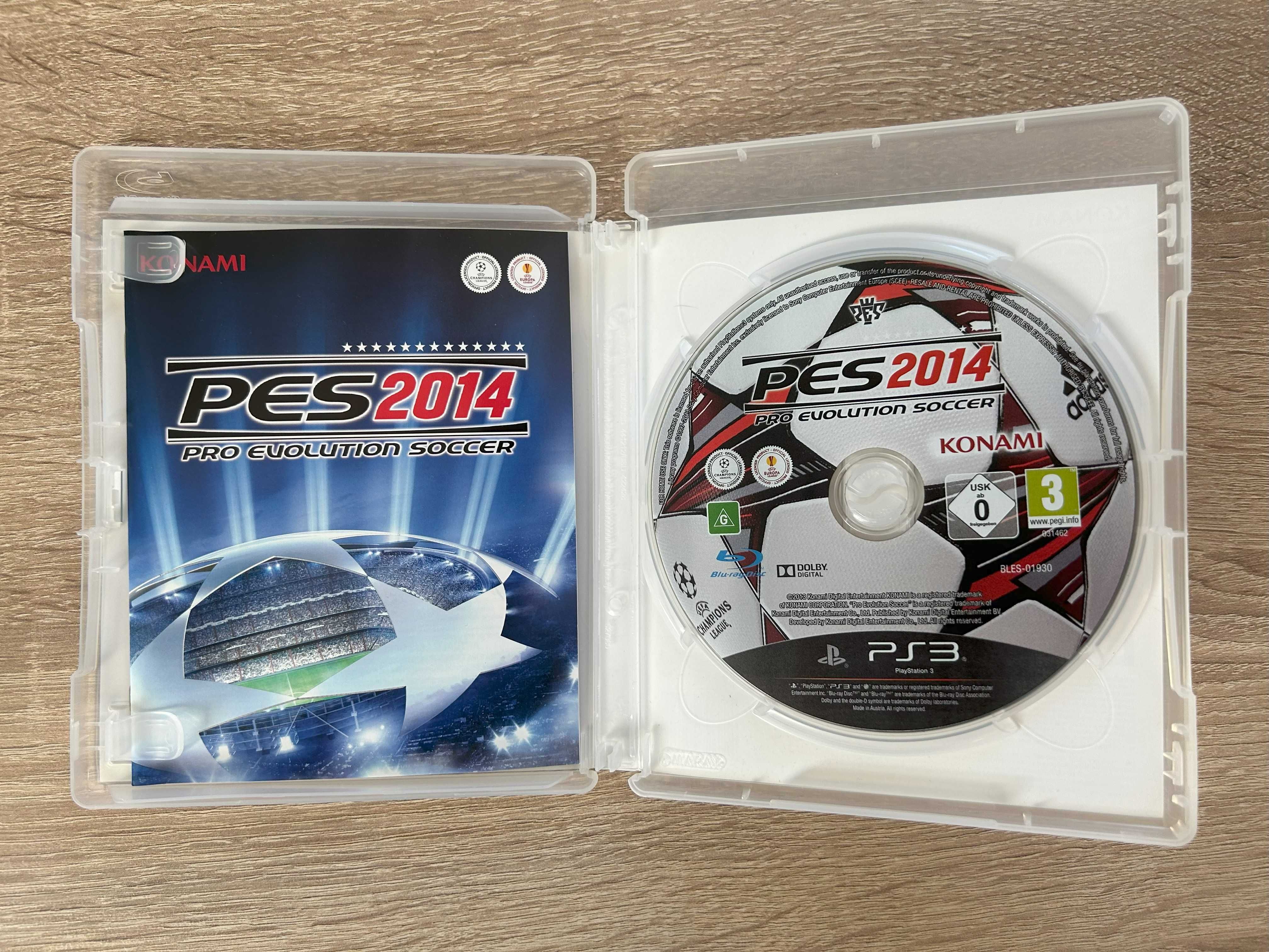 Pro Evolution Soccer 2014 (PES 2014)- PS3 - stan Używany, sprawny 100%