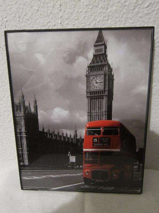 Quadro Novo Imagem Londres: Big Ben, Abadia de Westminster e Routemast